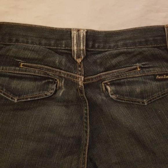Made in USA | Guess Premium Dark Blue Jeans w/ Back Pocket Flaps - 26 - Picture 4 of 15